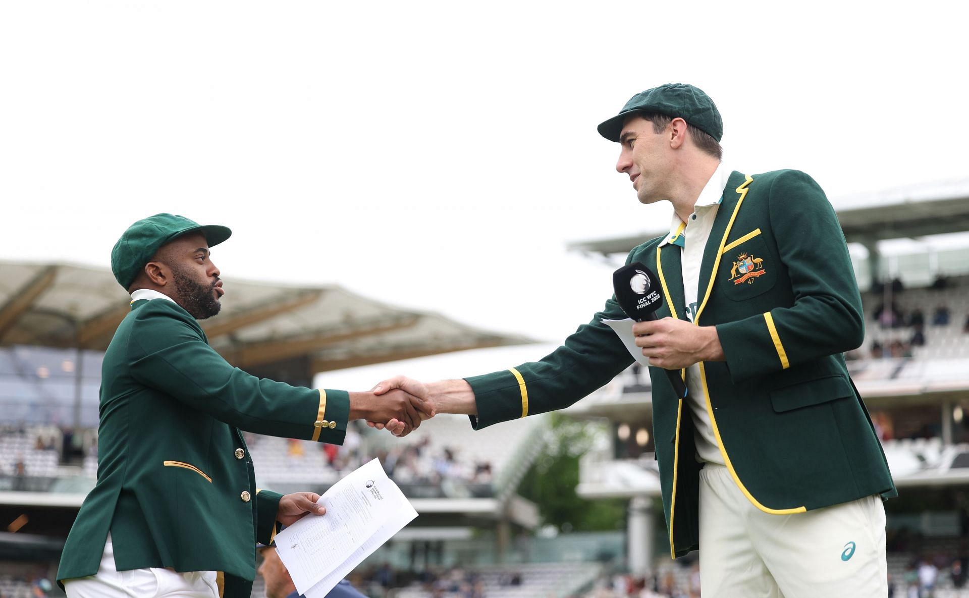 Temba Bavuma (L) and Pat Cummins (Image Credits: Getty)
